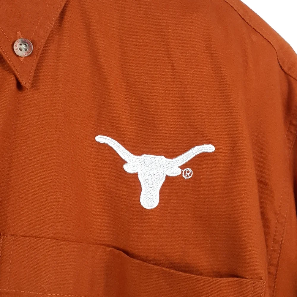 University Co-Op Campus Wear Texas Longhorns Shirt 100% Cotton Burnt Orange M_4